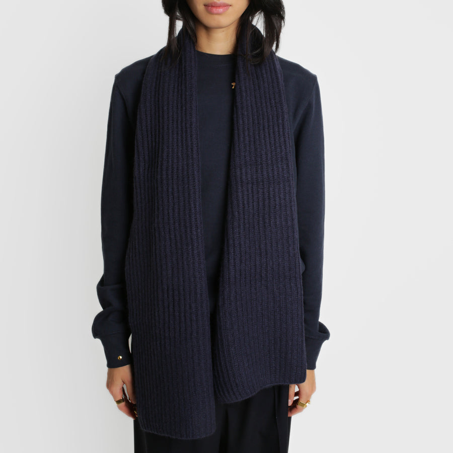 Cashmere Scarf, navy