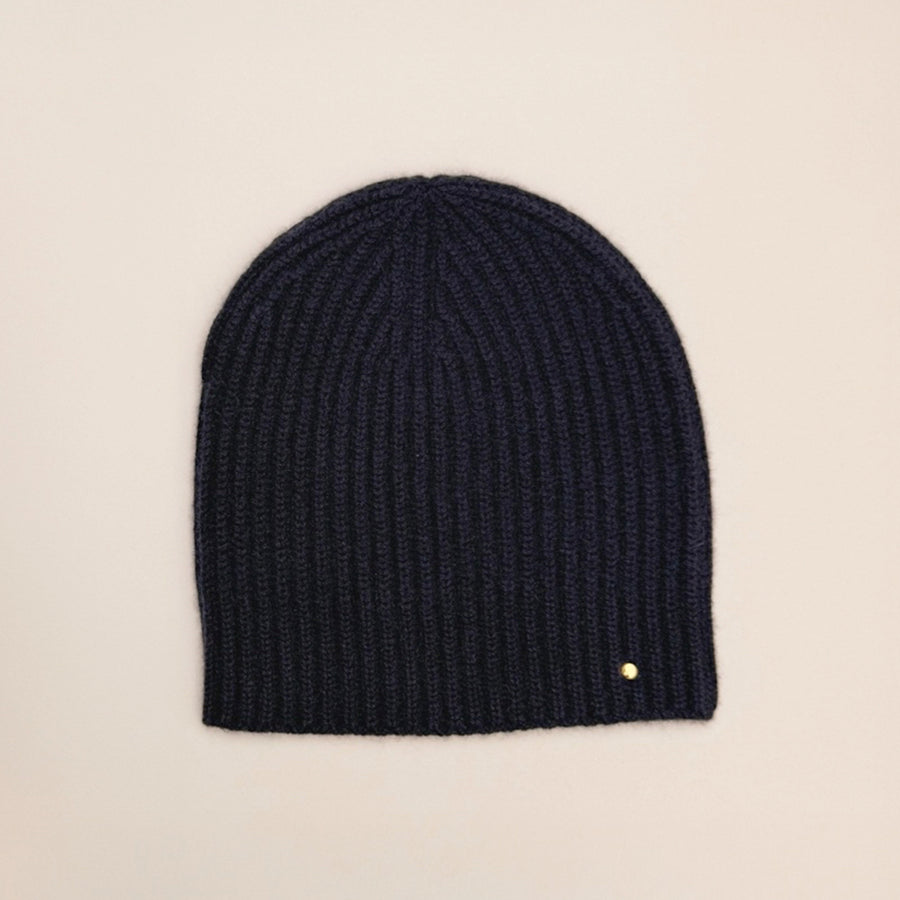 Cashmere Beanie, navy