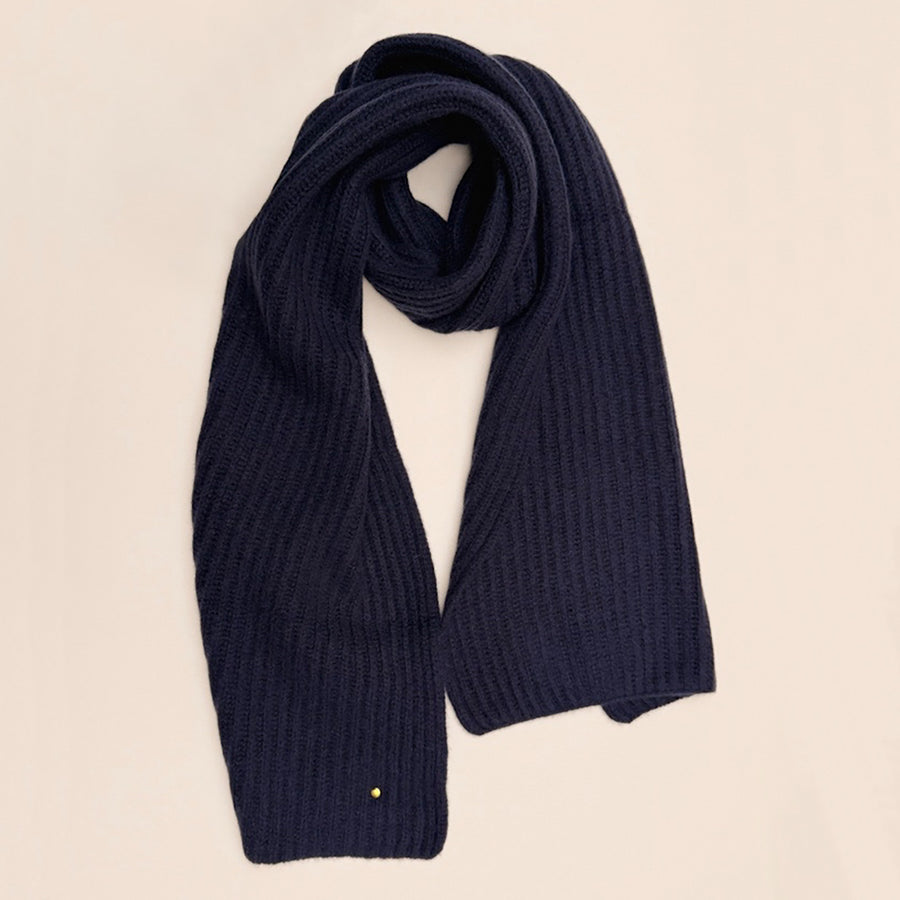 Cashmere Scarf, navy