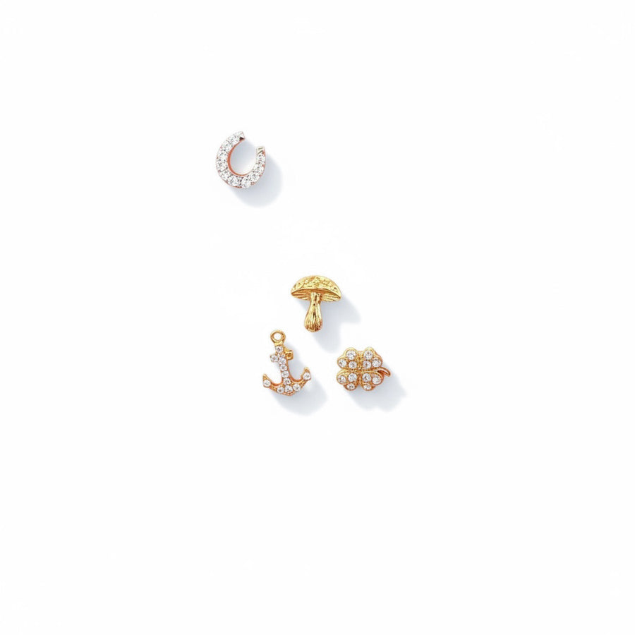 LUCKY SWEATER, pins gold