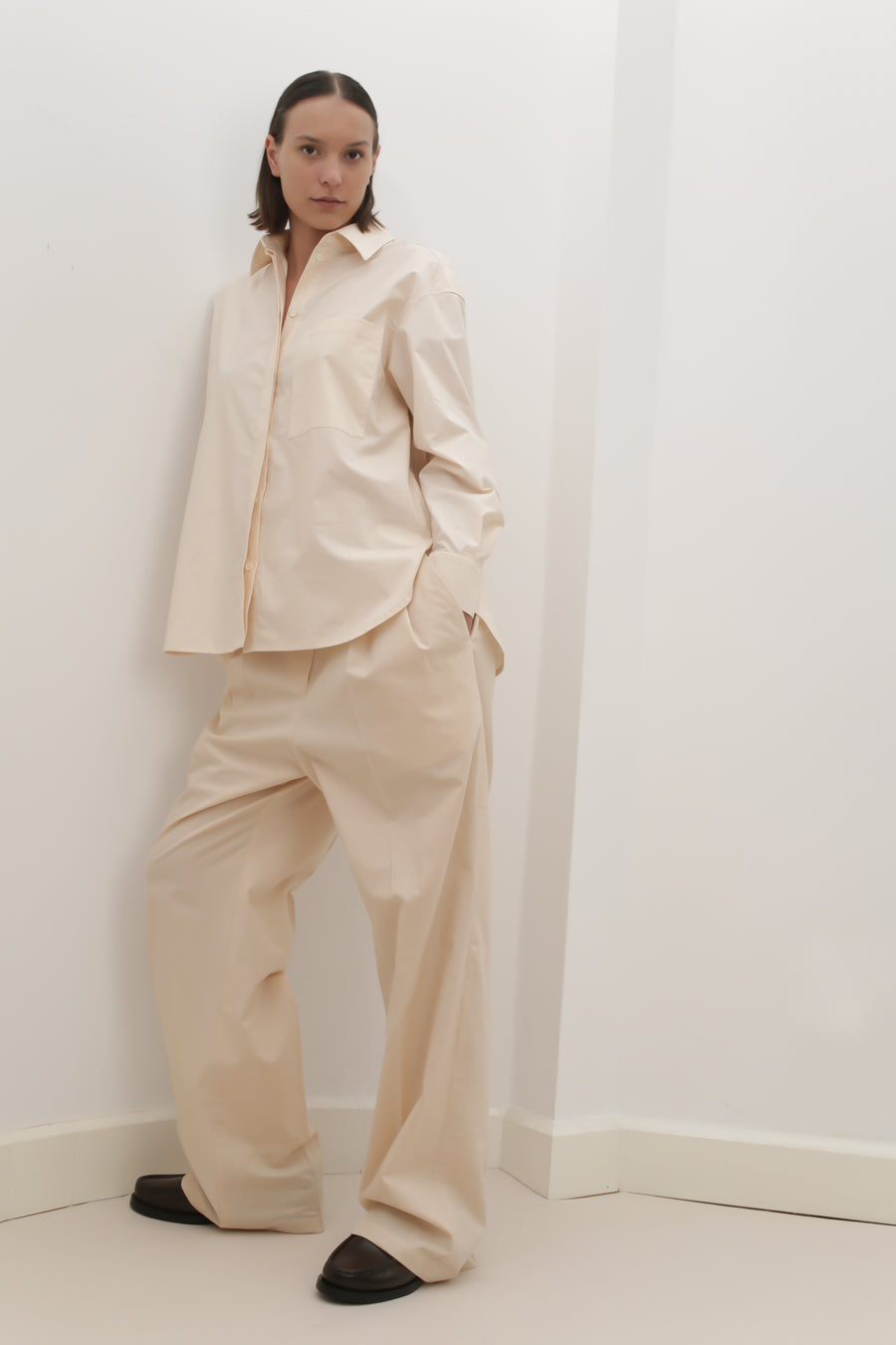 Trousers KAZIMIR, suave ivory