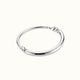 Medium half circlet duo bracelet, silver