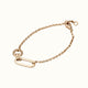 BRACELET CURRENT ELLIPSE MIX TINY, gold