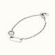 BRACELET CURRENT ELLIPSE MIX TINY, silver