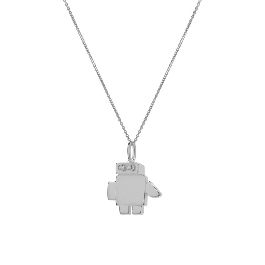 Necklace with Mini Robo, silver