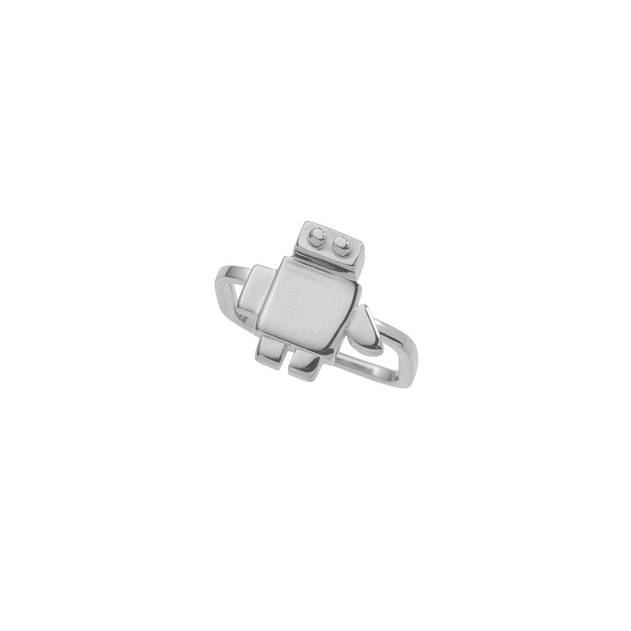 Fine ring with Mini Robo, silver