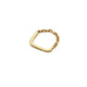 RING HALF CHAIN fine, gold