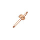 Jewellery Pin with mask, large rosegold