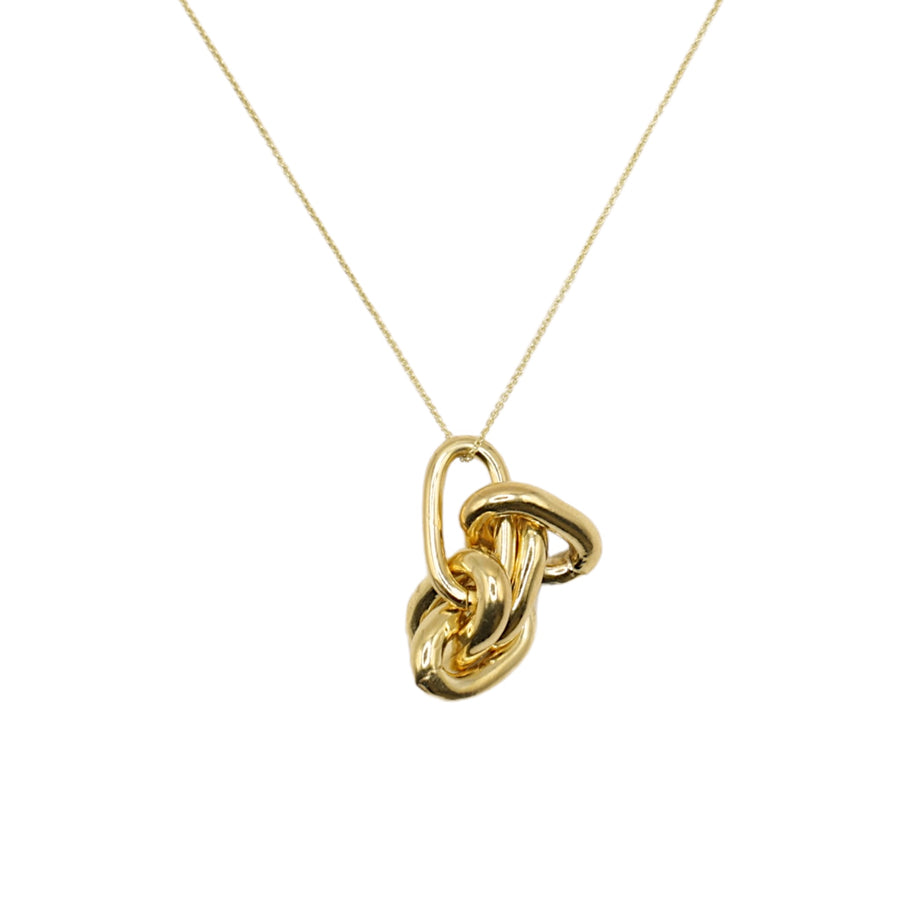 Necklace knotted, gold