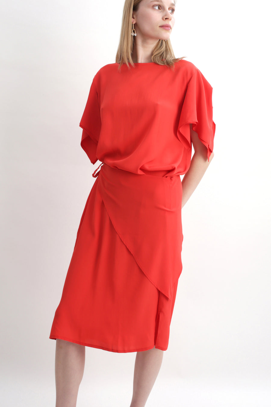 Dress Duvall, vibrant red- limited edition