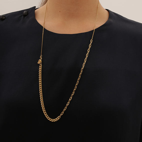 Necklace Chain Mix fine, gold