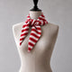 CASHMERE TRIANGLE, red/white stripes