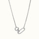 NECKLACE CURRENT ELLIPSE MIX TINY, silver
