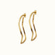 Hoopy earrings, gold