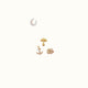 LUCKY PINS, gold