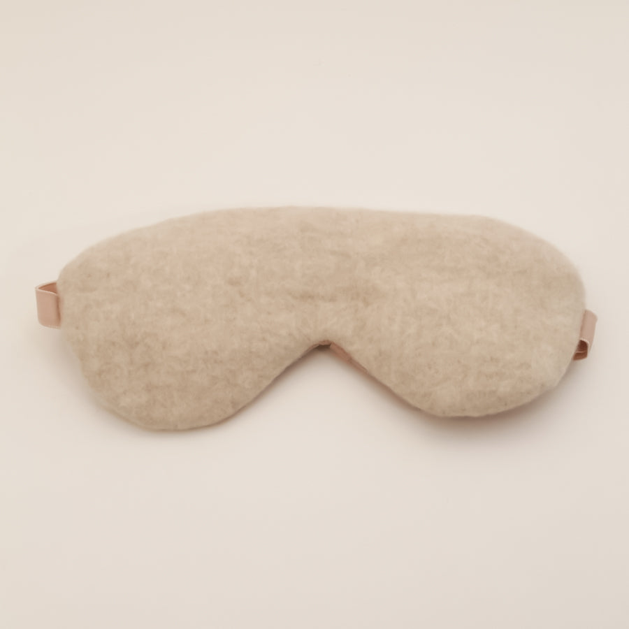 Sleep mask, cashmere beige