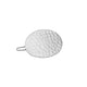 HAIRCLIP HAMMERED OVAL silver