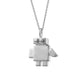 Necklace with Robo, silver